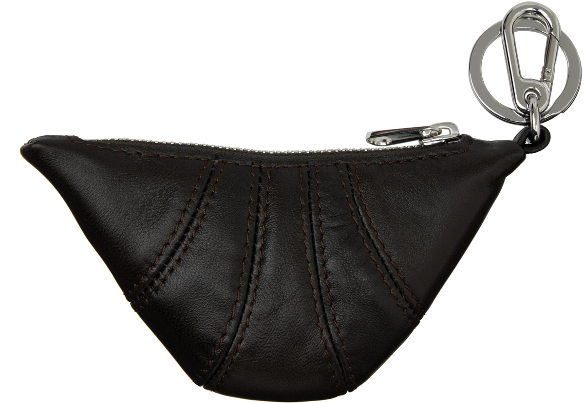 LEMAIRE Brown Mini Croissant Keychain