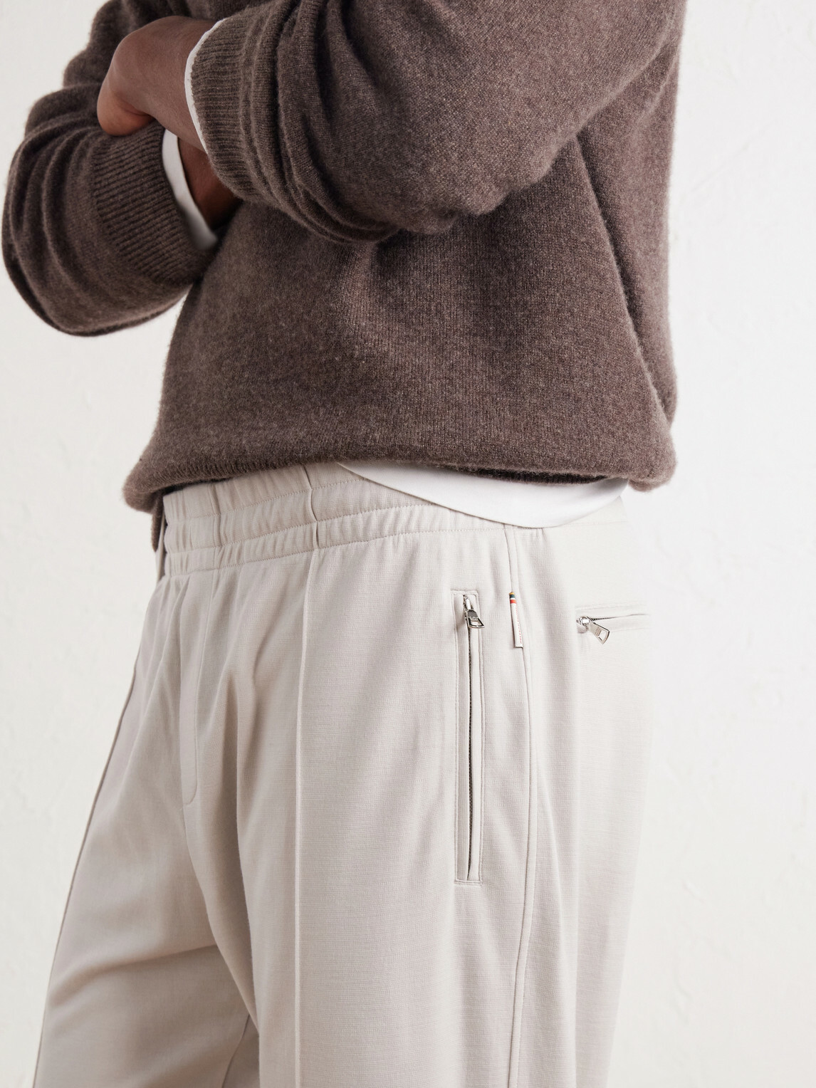 Orlebar Brown - Tapered Wool-Jersey Sweatpants - Neutrals