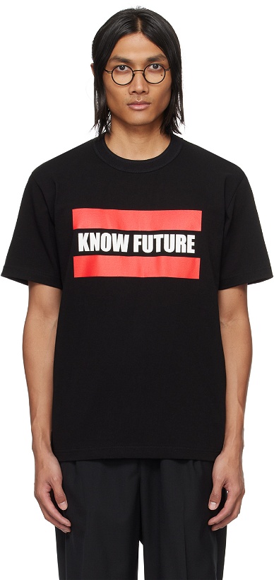 Photo: sacai Black 'Know Future' T-Shirt