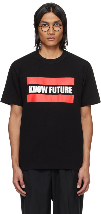 Photo: sacai Black 'Know Future' T-Shirt