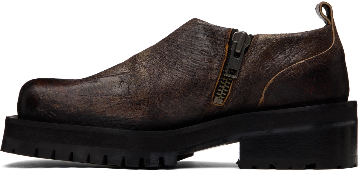Diesel Brown D-Texan Clog Loafers