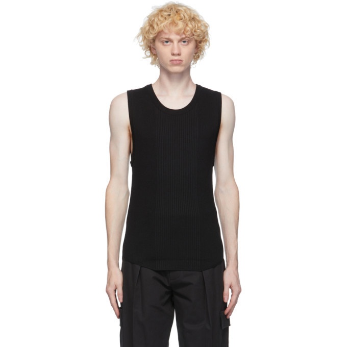 Photo: System Black Wool Ribbed Tank Top