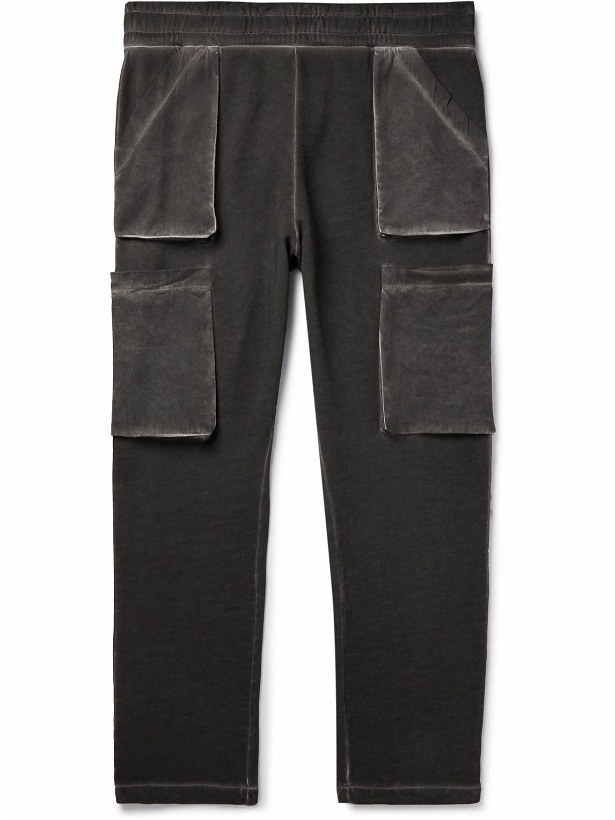 Photo: SAIF UD DEEN - Cold-Dyed Cotton-Jersey Sweatpants - Black