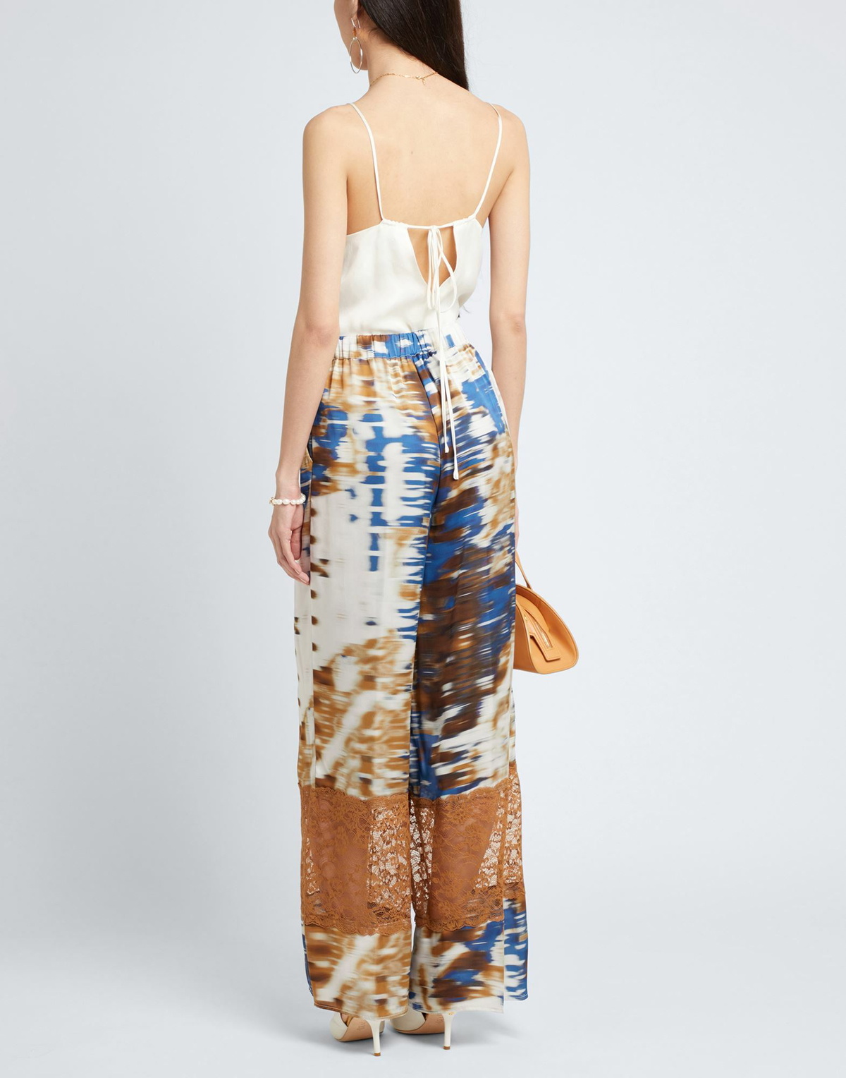 Manila Grace Womens Pants in Blue