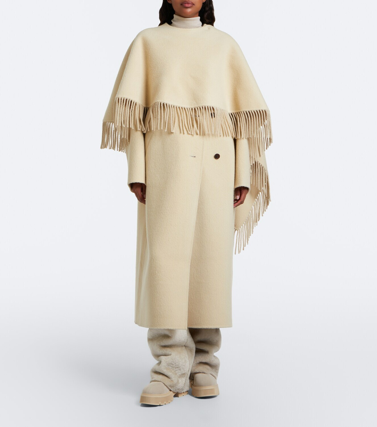 Bogner Turin shearling and suede knee-high boots