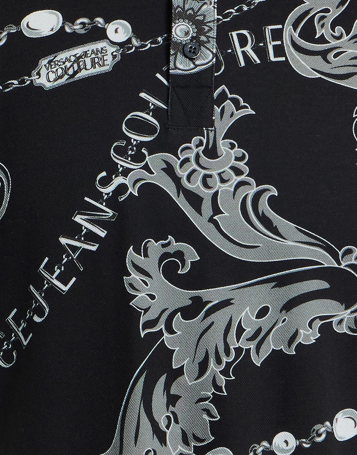Versace Jeans Couture Mens Polo shirt in Black