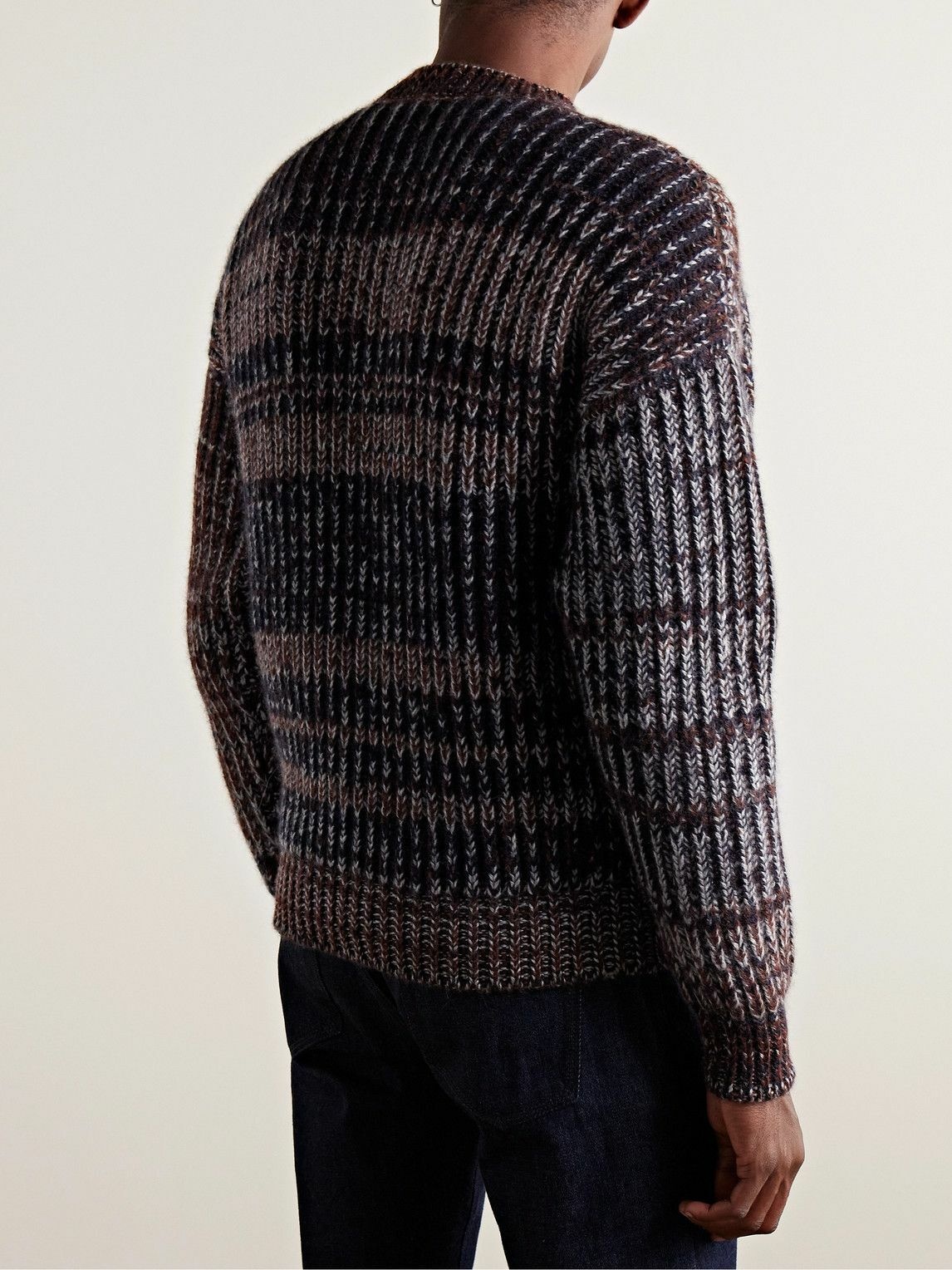 Loro Piana - Ribbed Cashmere and Mohair-Blend Sweater - Blue