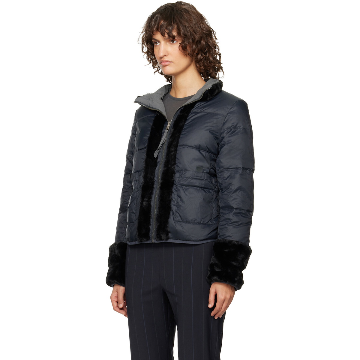 Paloma Wool Gray Wombat Reversible Down Jacket