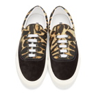 Burberry Black and Yellow Wilson Leo Sneakers