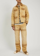 Wales Bonner Sierra Panelled Canvas Trousers Sand