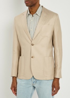 Paul Smith Wool and Silk-blend Blazer Beige