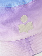 Isabel Marant - Haleyh Logo-Embroidered Tie-Dyed Cotton-Twill Bucket Hat - Purple