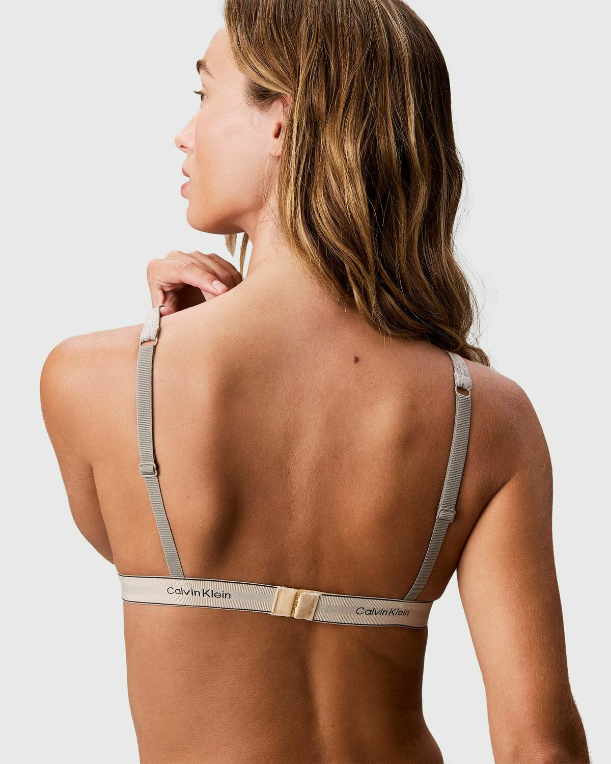 Calvin Klein Underwear UNLINED TRIANGLE Grey Womens (Sports-) Bra