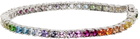 Hatton Labs Silver Rainbow Tennis Bracelet