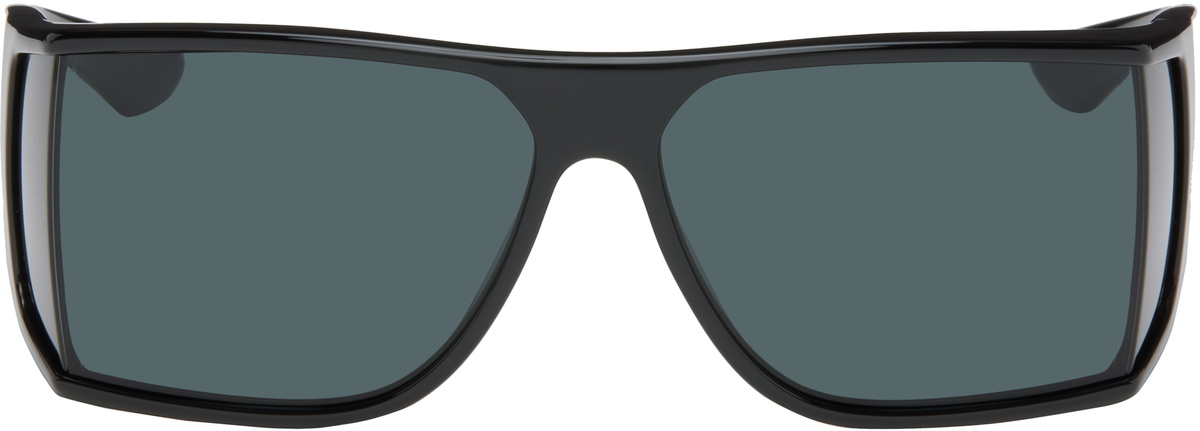 【関税＆送料込み】Saint Laurent Sl 806 Linea Sl Logo Sungl Saint Laurent SL 806 001 Rectangular Sunglasses Black - eye