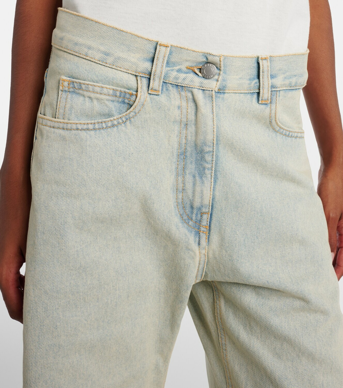 Calvin Klein Collection Mid-rise wide-leg jeans