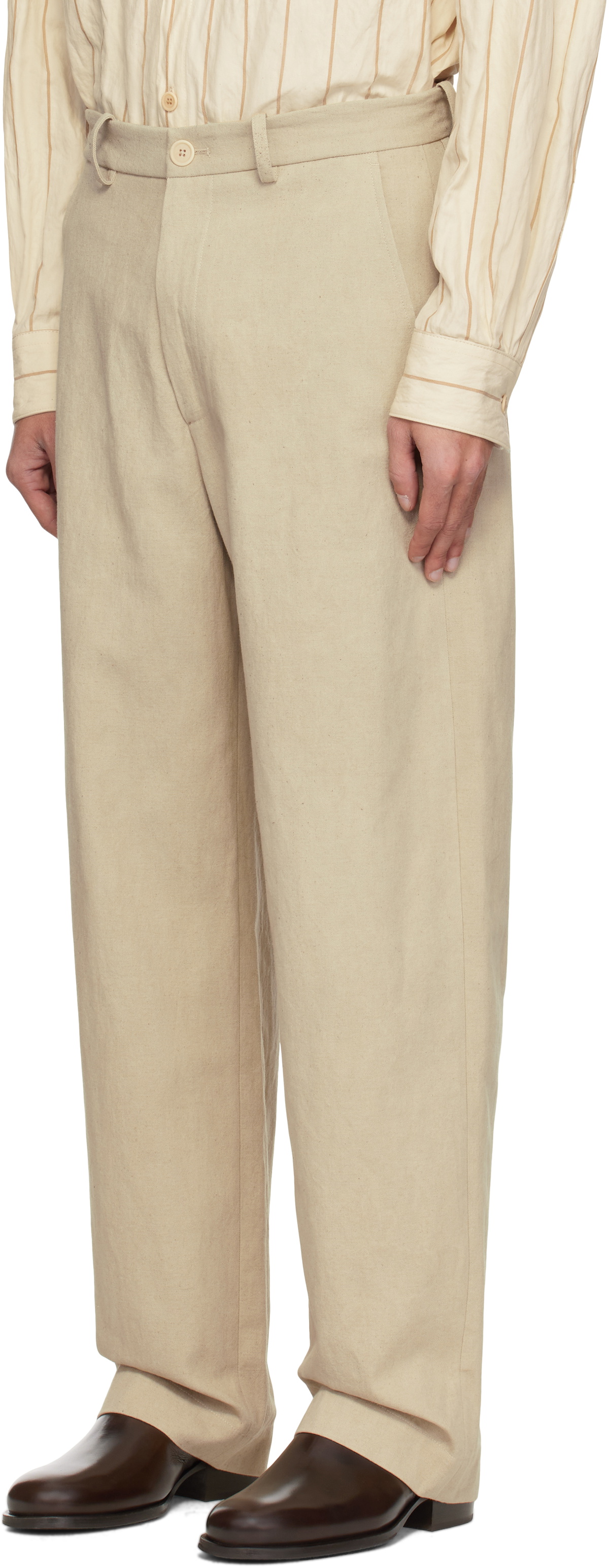 colbo Beige Chinos Trousers