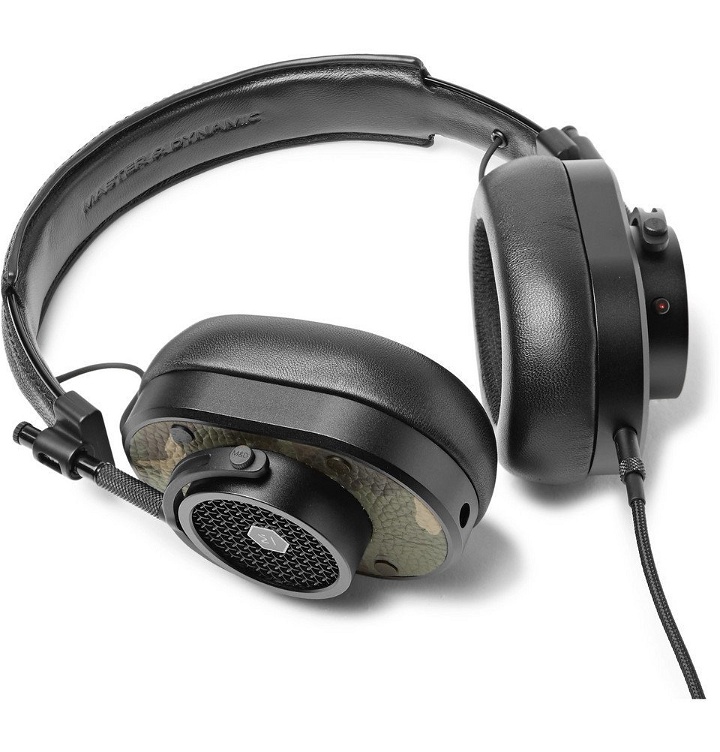 Photo: Master & Dynamic - MH40 Camouflage-Print Leather Over-Ear Headphones - Men - Army green