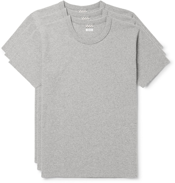 Photo: visvim - Three-Pack Cotton-Jersey T-Shirts - Gray