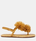 Ulla Johnson Appliqué leather espadrille sandals
