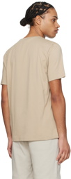 BOSS Beige Embroidered T-Shirt