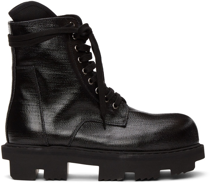 Photo: Rick Owens Drkshdw Black Megatooth Army Boots