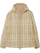 BURBERRY - Check Motif Nylon Jacket