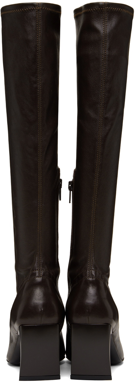KNWLS Brown Serpent Tall Boots