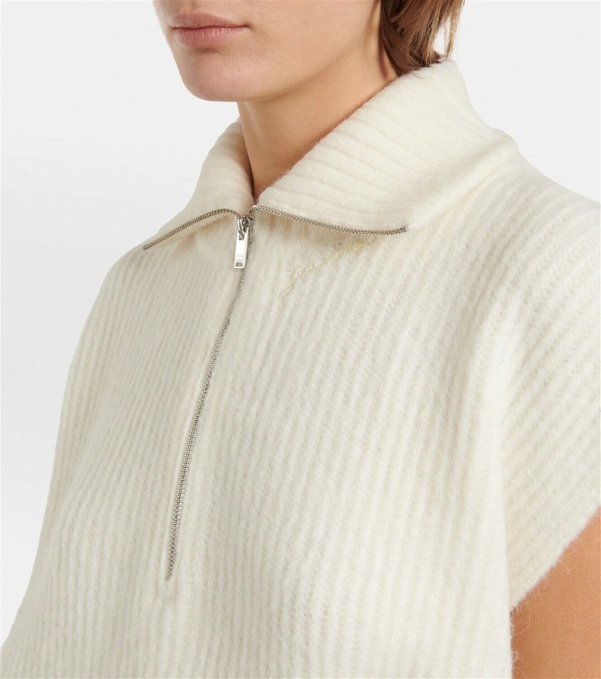 Ganni - Turtleneck wool-blend sweater GANNI
