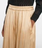 Isabel Marant Nolia satin wide-leg pants