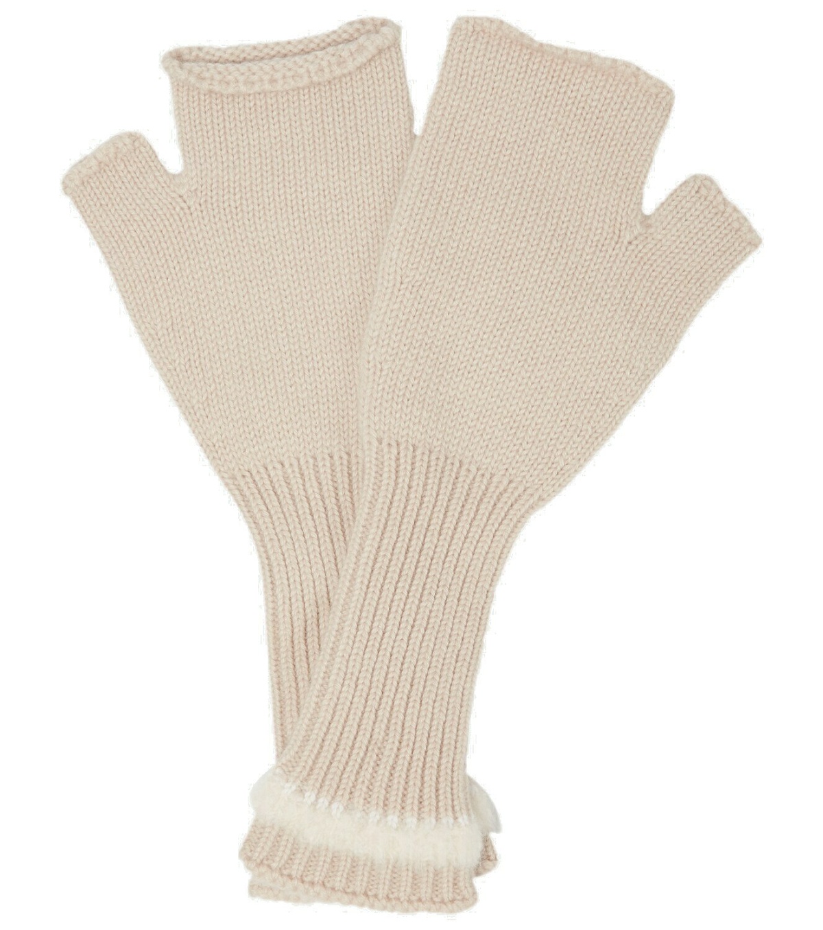 Photo: Barrie Fingerless cashmere gloves