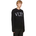 Valentino Black Mohair VLTN Sweater