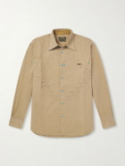 KAPITAL - Thunderbird Panelled Cotton-Twill Shirt - Neutrals