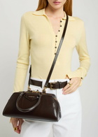 Givenchy Antigona East-west Small Leather top Handle bag - Chocolate - One Size