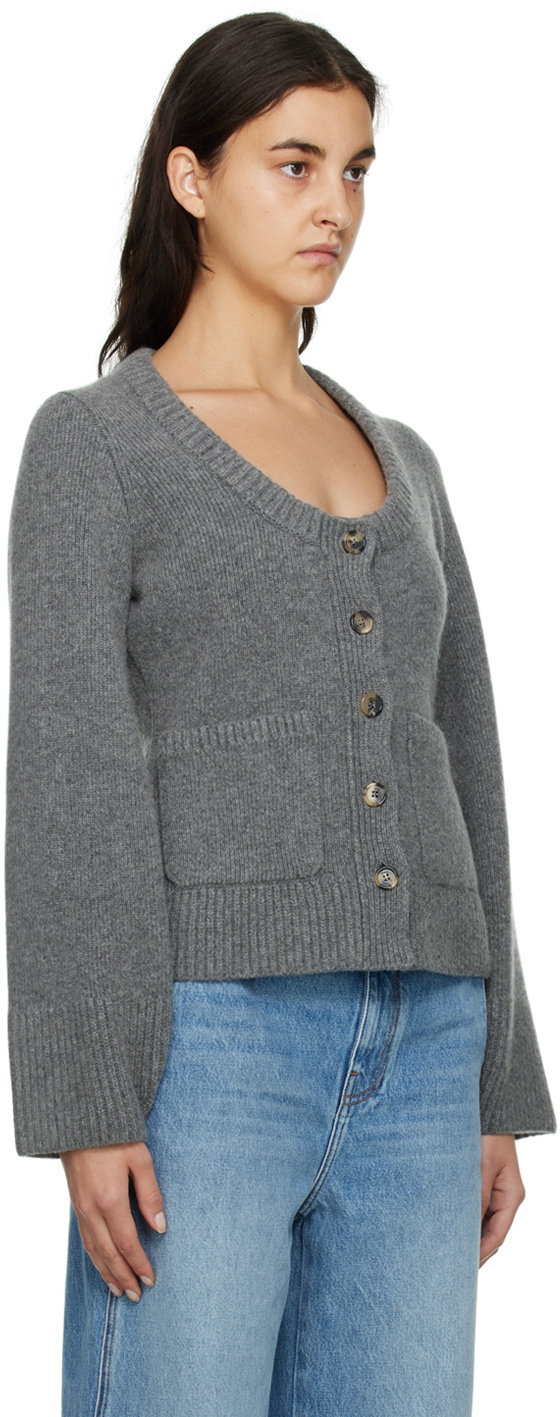 Khaite Gray The Caro Cardigan Khaite