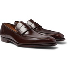 George Cleverley - George Leather Penny Loafers - Brown