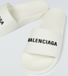 Balenciaga - Pool logo rubber slides