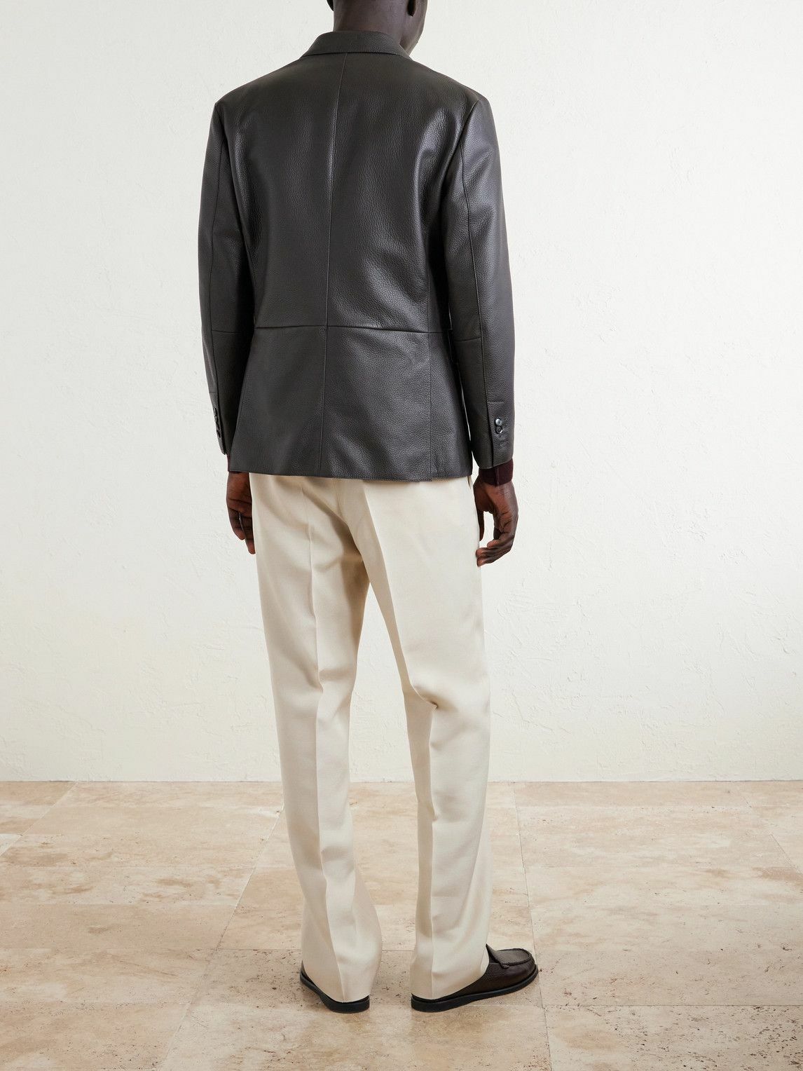 Lardini - Straight-Leg Woven Trousers - Neutrals