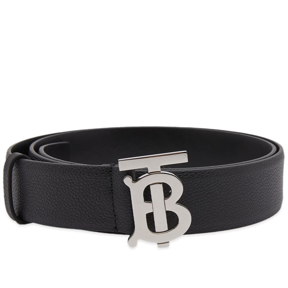 Burberry Men's TB Monogram Belt in Black Burberry