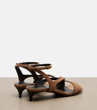 Khaite Liria suede sandals