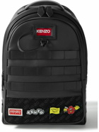 KENZO - Jungle Logo-Appliquéd Leather Backpack