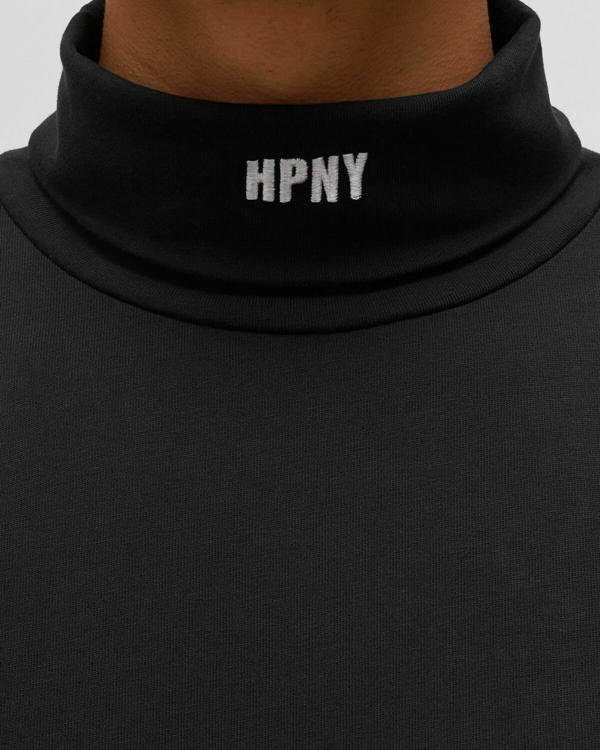 Heron Preston Hpny Emb Rollneck Black Longsleeves Heron Preston