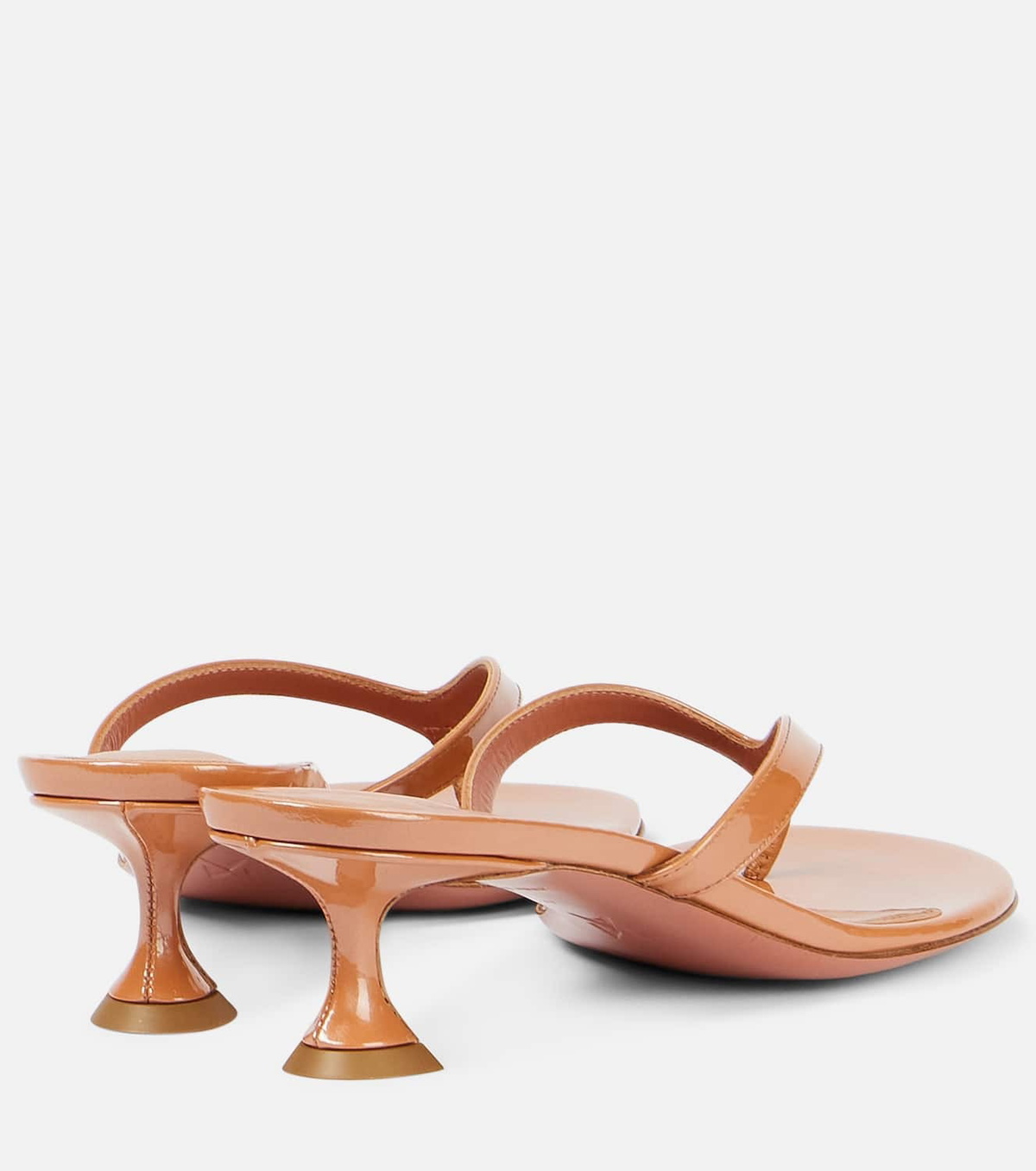 Amina Muaddi Juliette 45 patent leather thong sandals