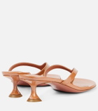 Amina Muaddi Juliette 45 patent leather thong sandals