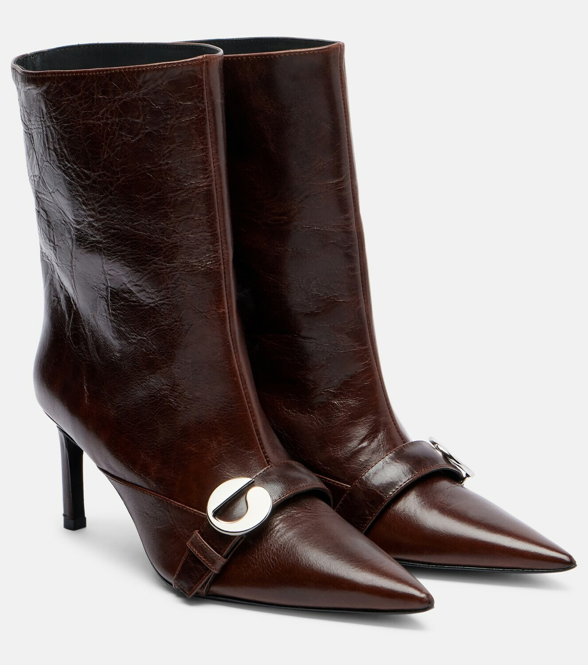 Coperni Belt leather ankle boots