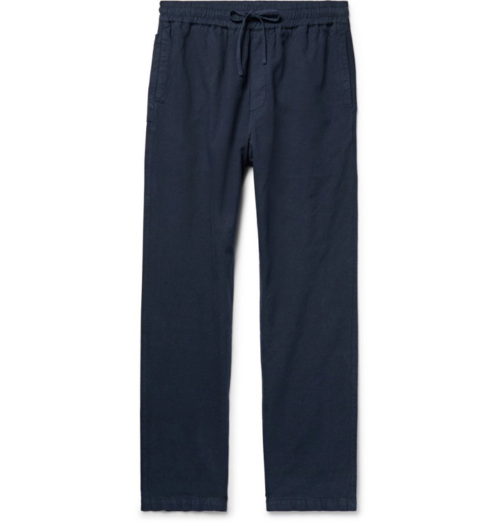 Photo: YMC - Navy Cotton and Linen-Blend Drawstring Trousers - Navy