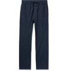 YMC - Navy Cotton and Linen-Blend Drawstring Trousers - Navy