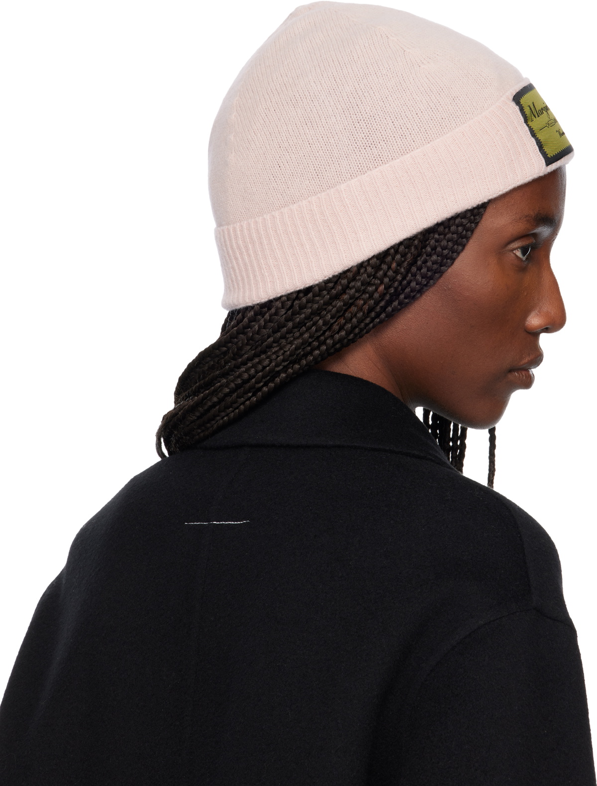 MM6 Maison Margiela Pink Access Labels Story Beanie