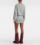 The Attico Cotton-blend jersey sweatshirt dress