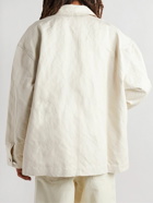 Bottega Veneta - Oversized Cotton-Blend Twill Jacket - Neutrals